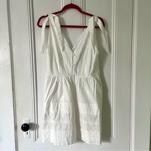 Topshop white cotton dress
